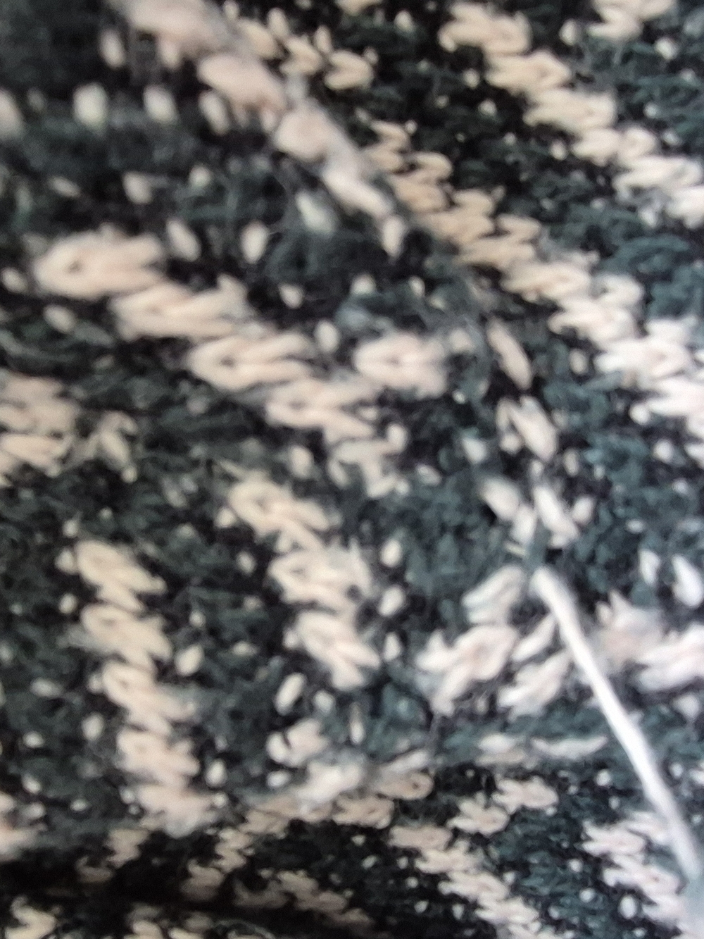 ICHI Open-Front Teal & Cream Geometric Cardigan - Picture 7 of 8